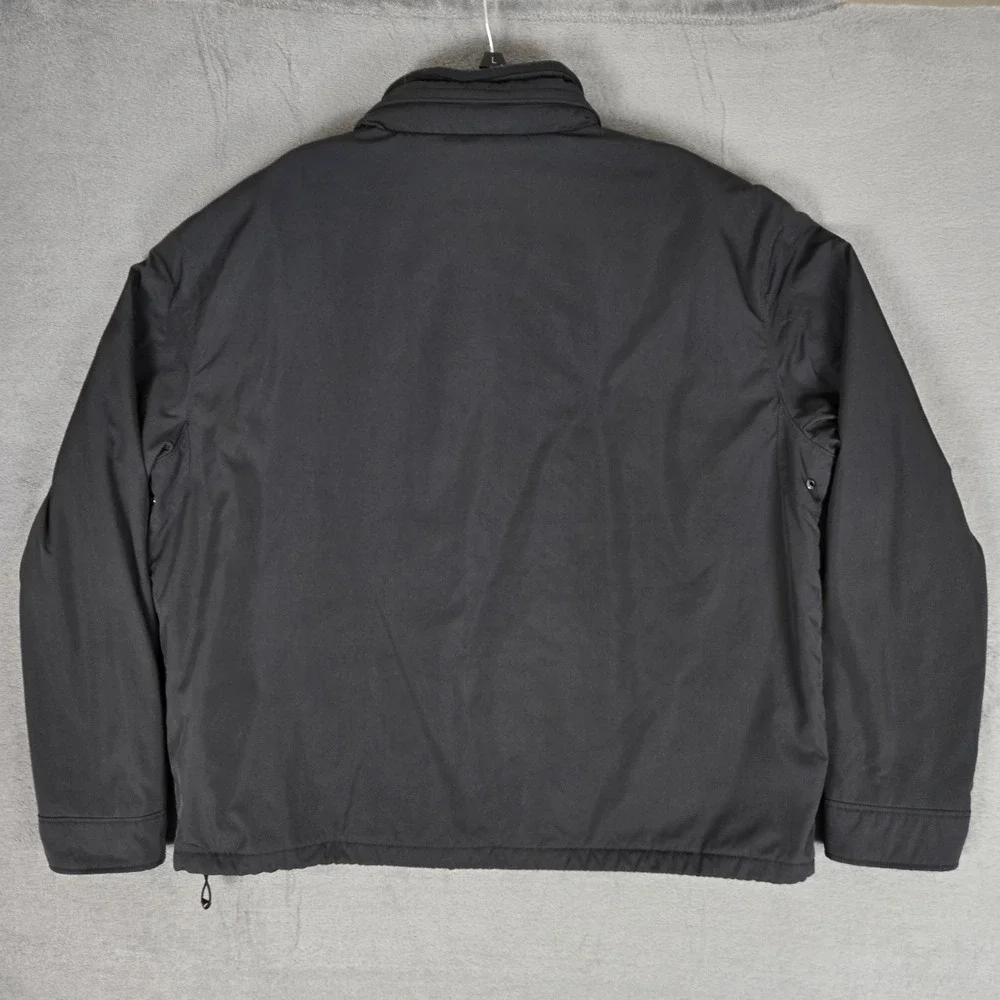 Polo Ralph Lauren Harrington Jacket Mens 2XL Black Fleece Lined Stowaway Hood‎